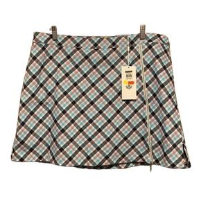 Lady Hagen plaid tennis skirt New size 16